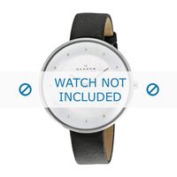 Skagen horlogeband SKW2232 Leder Zwart 14mm