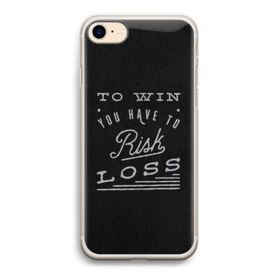 Risk loss: iPhone 7 Transparant Hoesje