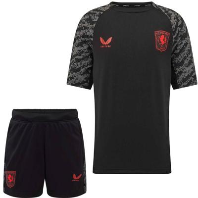 Castore FC Twente Trainingsset 2025-2026 Kids Zwart