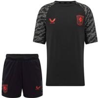 Castore FC Twente Trainingsset 2025-2026 Kids Zwart