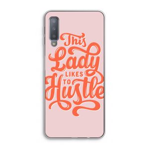 Hustle Lady: Samsung Galaxy A7 (2018) Transparant Hoesje