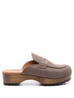 Sarah Chofakian mules à talon - Marron