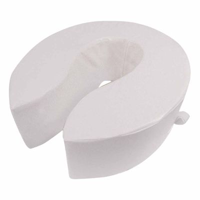 Toiletkussen 15 cm | Toiletverhoger | Zachte zitting toilet | Kleur: Wit | Afmetingen 41 x 35,5 cm