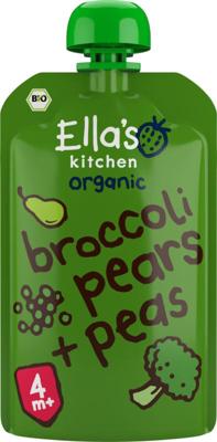Ella&apos;s Kitchen Broccoli pears and peas 4+ maanden bio