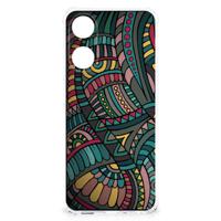 OPPO A58 | A78 5G Doorzichtige Silicone Hoesje Aztec