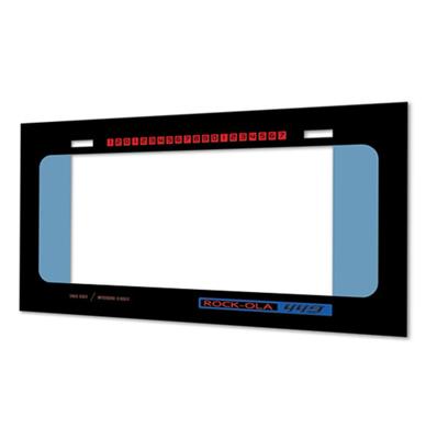 Bovenste Titel En Selecties Glas Vinyl Sticker Voor Rock-Ola 449