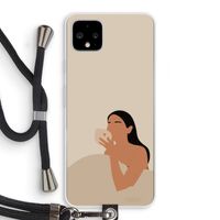 Fresh coffee: Pixel 4 XL Transparant Hoesje met koord