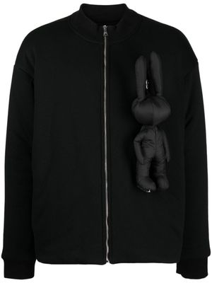 Natasha Zinko veste bomber à détail appliqué - Noir