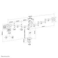Neomounts NM-D135D3BLACK monitorarm - thumbnail