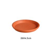 Onderschotel terracotta d26h4.5 cm - Hortus