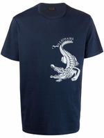 Billionaire t-shirt à motif crocodile - Bleu