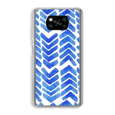 Blauwe pijlen: Xiaomi Poco X3 Pro Transparant Hoesje