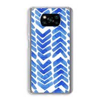 Blauwe pijlen: Xiaomi Poco X3 Pro Transparant Hoesje