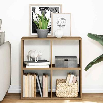 Kamerscherm / boekenkast 69,5x29x69,5 cm hout artisanaal eiken