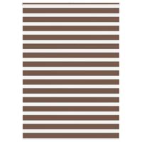 VidaXL Zebra rolgordijn 155x200 cm stofbreedte 150,9cm polyester bruin