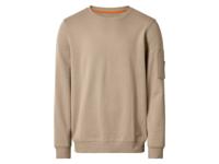 esmara Men Heren sweater of hoodie (Beige, L)