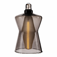Design led lamp Rookglas E27 fitting 21 cm Design led lamp Rookglas E27 fitting 21 cm