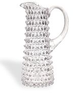 KLIMCHI grande carafe Hobnail en cristal - Blanc