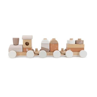 Label Label Stapeltrein nougat