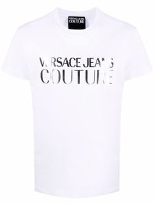 Versace Jeans Couture t-shirt en coton à patch logo - Blanc