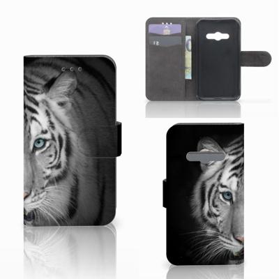 Samsung Galaxy Xcover 3 | Xcover 3 VE | Telefoonhoesje | Met pasjeshouder | Tijger