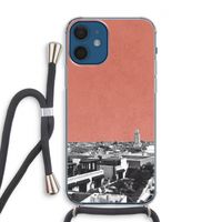 Marrakech Skyline : iPhone 12 Transparant Hoesje met koord