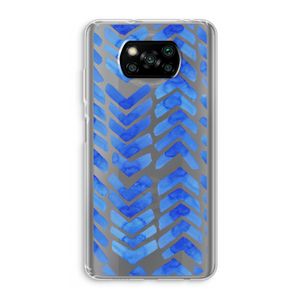 Blauwe pijlen: Xiaomi Poco X3 NFC Transparant Hoesje