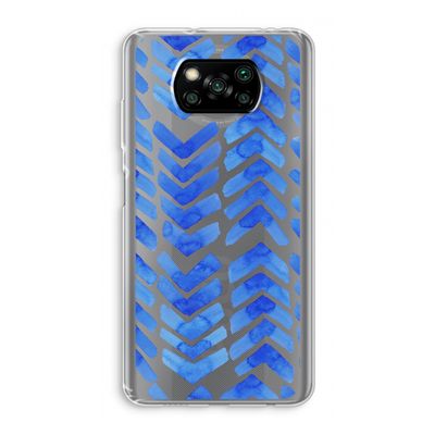 Blauwe pijlen: Xiaomi Poco X3 NFC Transparant Hoesje