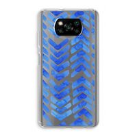 Blauwe pijlen: Xiaomi Poco X3 NFC Transparant Hoesje