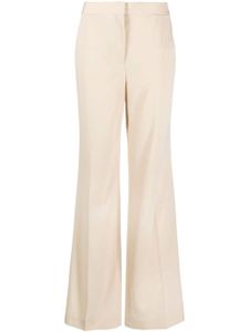 Stella McCartney tailored flared stretch-wool trousers - Tons neutres