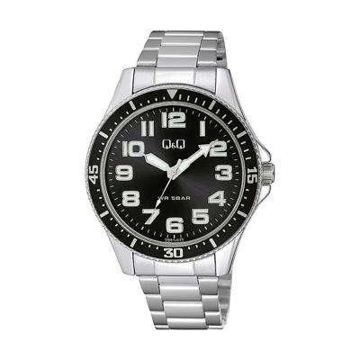 Q&Q QB64J225Y Zwart (Ø 45 mm) Heren horloge