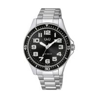 Q&Q QB64J225Y Zwart (Ø 45 mm) Heren horloge
