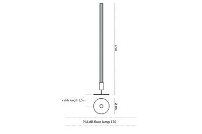 JSPR - Pillar 170 vloerlamp