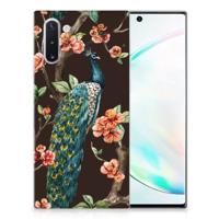 Samsung Galaxy Note 10 | TPU Hoesje | Pauw met Bloemen Samsung Galaxy Note 10 | TPU Hoesje | Pauw met Bloemen