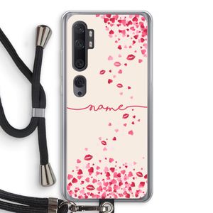Hartjes en kusjes: Xiaomi Mi Note 10 Transparant Hoesje met koord