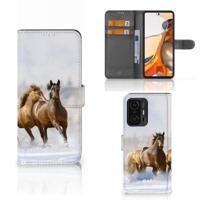 Xiaomi 11T | 11T Pro | Telefoonhoesje | Met pasjeshouder | Paarden