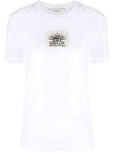 Stella McCartney t-shirt en coton à patch logo - Blanc