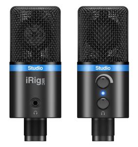 IK Multimedia IP-IRIG-MICSTDBLA-IN microfoon Zwart, Blauw Microfoon voor studio's