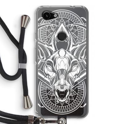Oh Deer: Pixel 3a Transparant Hoesje met koord