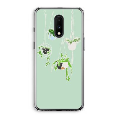 Hang In There: OnePlus 7 Transparant Hoesje