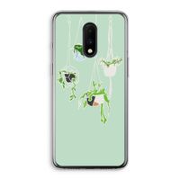 Hang In There: OnePlus 7 Transparant Hoesje