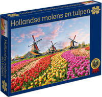 Hollandse Molens en Tulpen Puzzel 1000 Stukjes