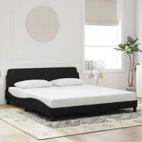 Bedframe "Dover" 180x200 cm fluweel zwart
