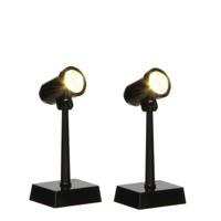Twee spotjes 3x2x7 cm - Luville