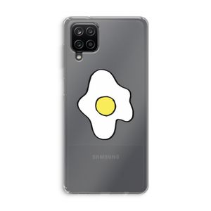 Spiegelei: Samsung Galaxy A12 Transparant Hoesje