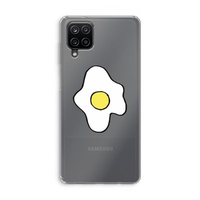 Spiegelei: Samsung Galaxy A12 Transparant Hoesje