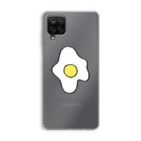 Spiegelei: Samsung Galaxy A12 Transparant Hoesje