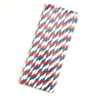 50 stuks afbreekbare kleur milieubescherming gestreepte papier stro wegwerp Kraft papier stro