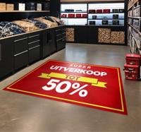 Gepersonaliseerde Verkoop Vinyl tapijt rood