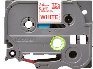 Brother TZE-252 labelprinter-tape Rood op wit